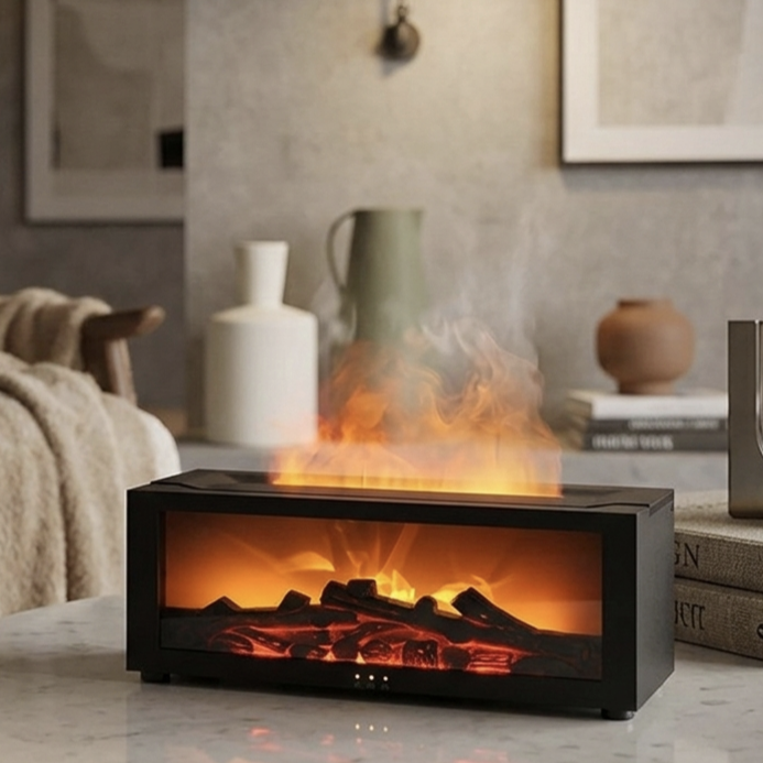 暖炉型アロマ加湿器